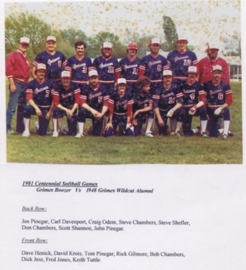 Centennial Softball 1981